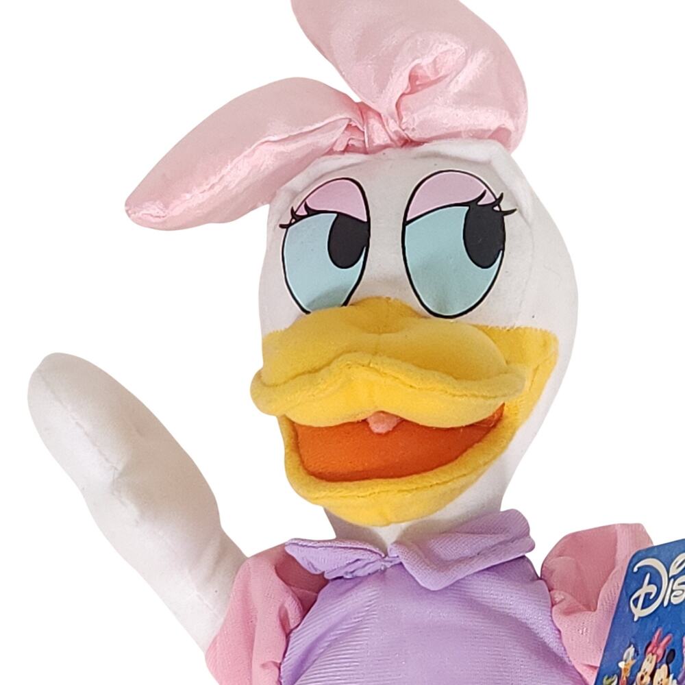 Disney Store Daisy Duck 15" EUC Pink Bow & Shoes Purple Shirt